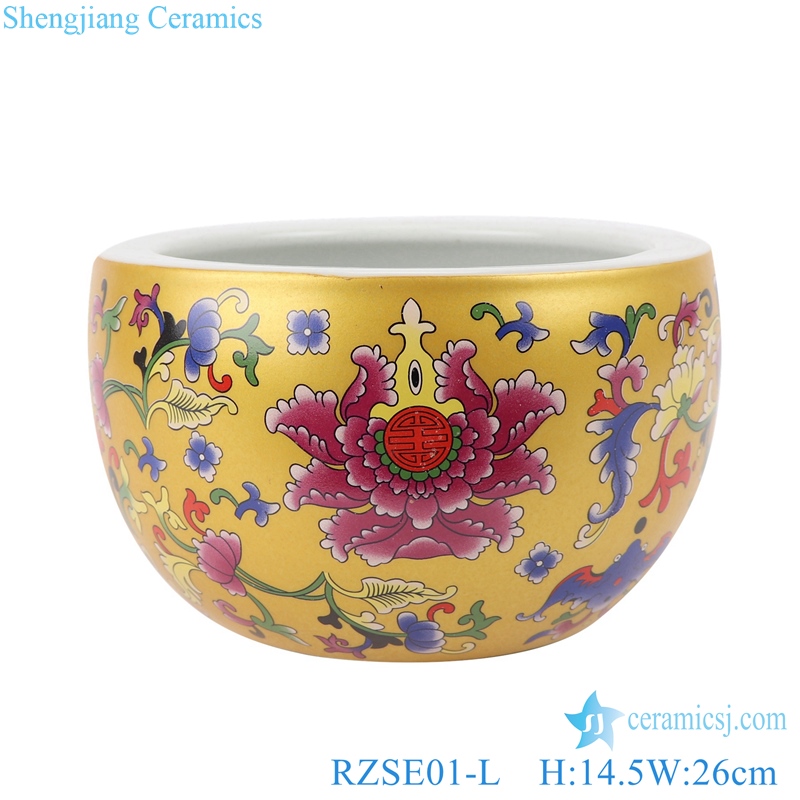 RZSE01-L Chinese gold pattern multi-design ceramic pots