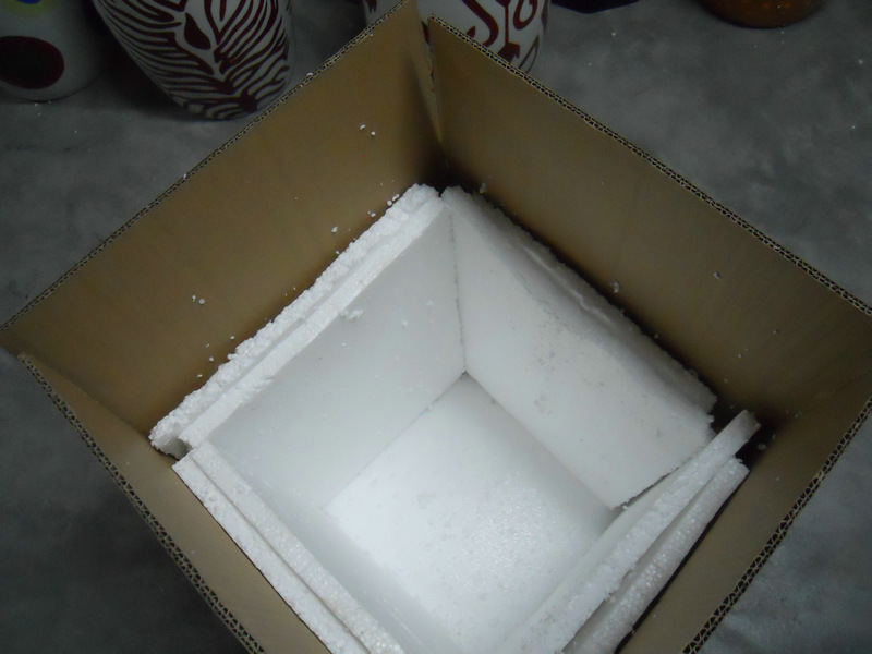 foam inside, external carton.