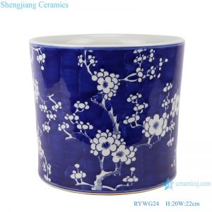 RYWG24_ Jingdezhen Porcelain Factory hand-painted blue and white ceramic pen holder