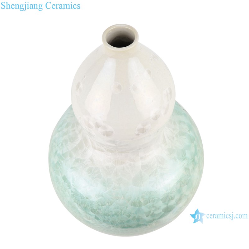 RYYX06 Crystal glaze ceramic vase -top view