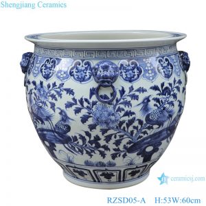 RZSD05-A Jingdezhen handmade blue and white ceramic pot different designs