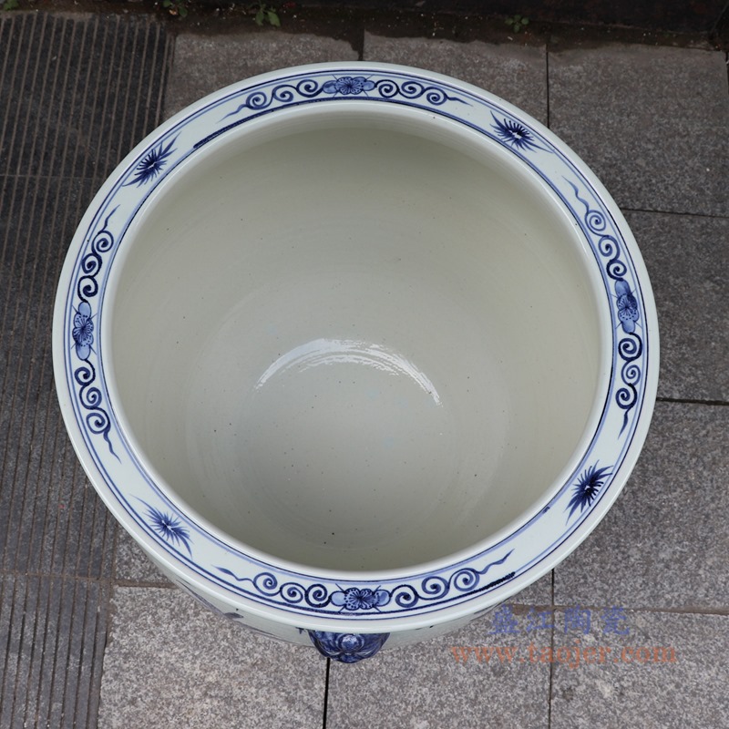 RZSD05-C Jingdezhen handmade blue and white ceramic pot different designs 