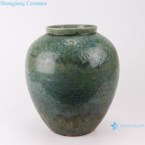 RZSP05 jingdezhen ceramics green color for decoration pot porcelain jar