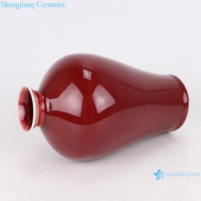 RZSK01 red glaze small vase