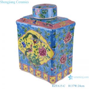 RZFA15-C_ Enamel-color tea pot small boutique household ceramic sealed pot custom tea pot