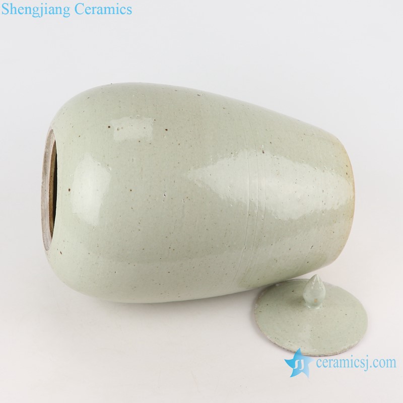 RZPJ11 Jingdezhen Ceramic White gourd bottle Lidded Jars Antique White Porcelain Storage Holder Ginger Jars