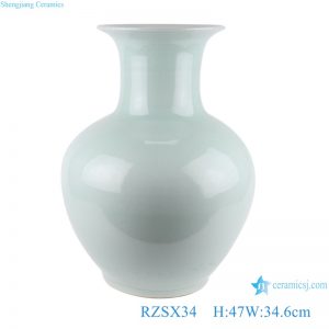 RZSX34 Porcelain Shadow Blue Ceramic Vase Decorative Bottle Vase