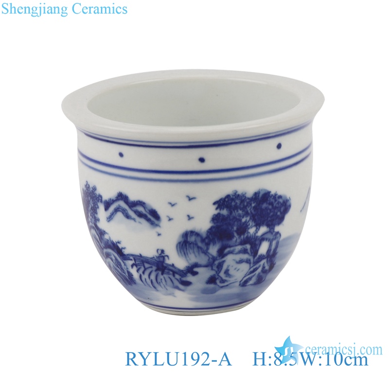 RYLU192-A-B-C-D-E Jingdezhen blue and white ceramic porcelain planter