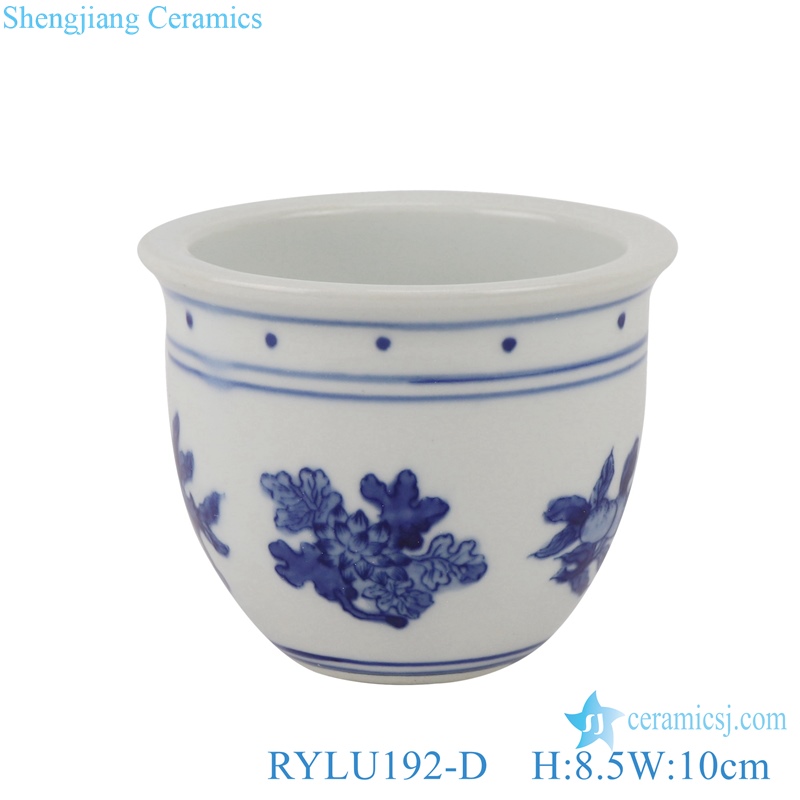 RYLU192-A-B-C-D-E Jingdezhen blue and white ceramic porcelain planter different patterns