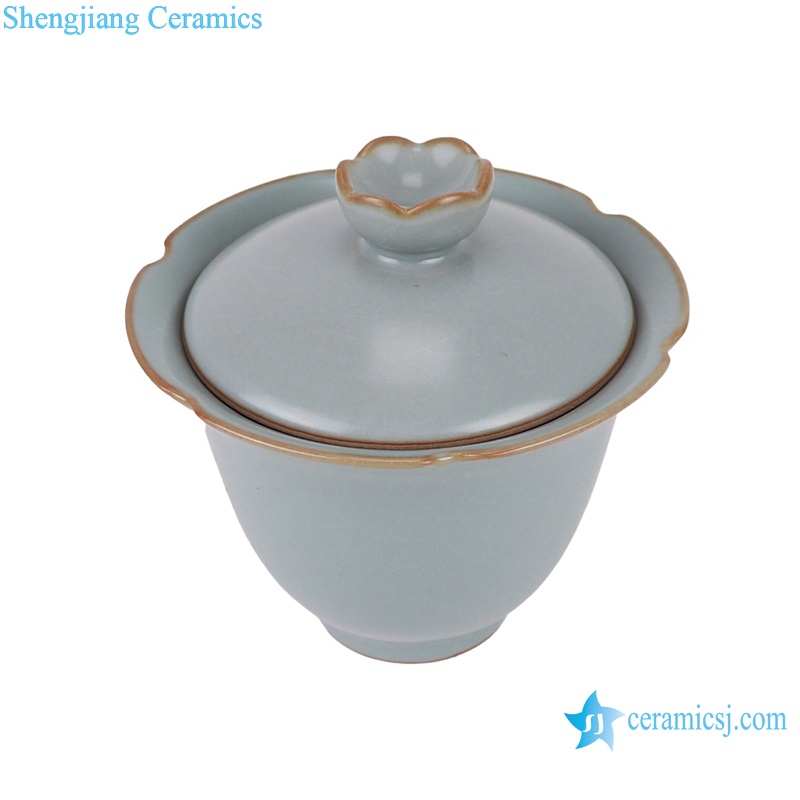 RYGJ03 Japanese Style Light Blue Tea Set Porcelain CupsTeapot