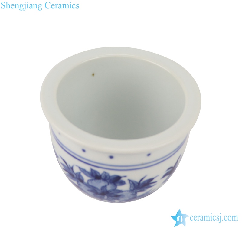 RYLU192-A-B-C-D-E Jingdezhen blue and white ceramic porcelain planter different patterns