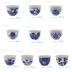 RYLU199-A-B-C-D-E-F-G-H-I-J Jingdezhen blue and white porcelain planter