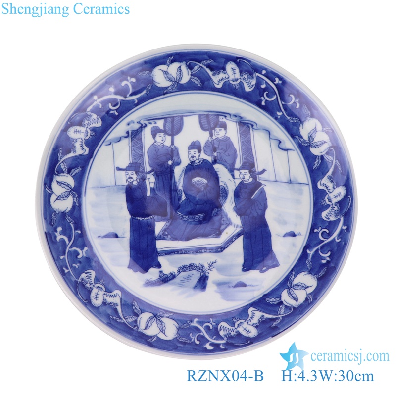 RZNX04-A-B-C-D beautiful ceramic porcelain decoraive plate dinner ware