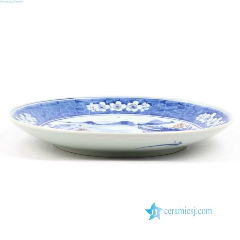 RZNX04-A-B-C-D ceramic porcelain decoraive plate dinner ware