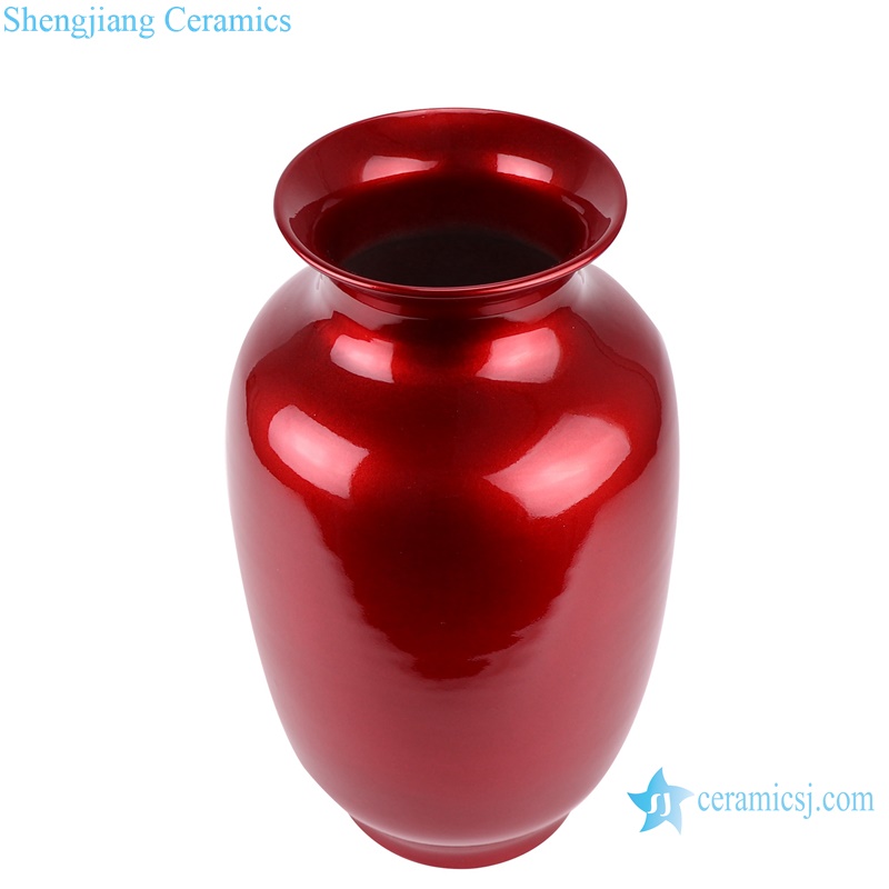 RZOK04 pure red ceramic vase