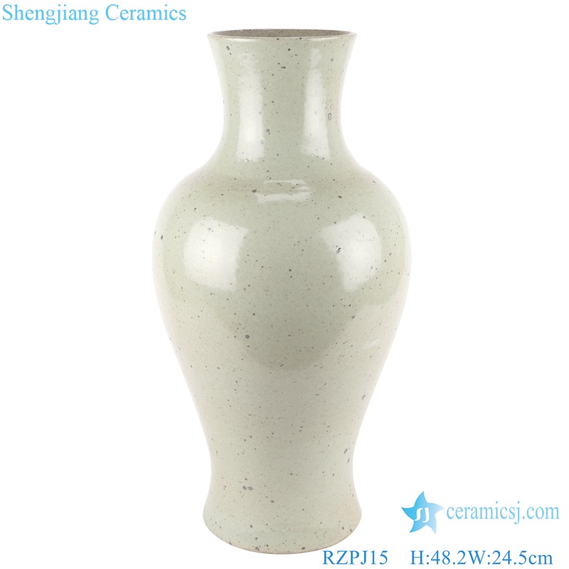Antique White Glazed Clay Ceramic Fish Bottle Porcelain Vase