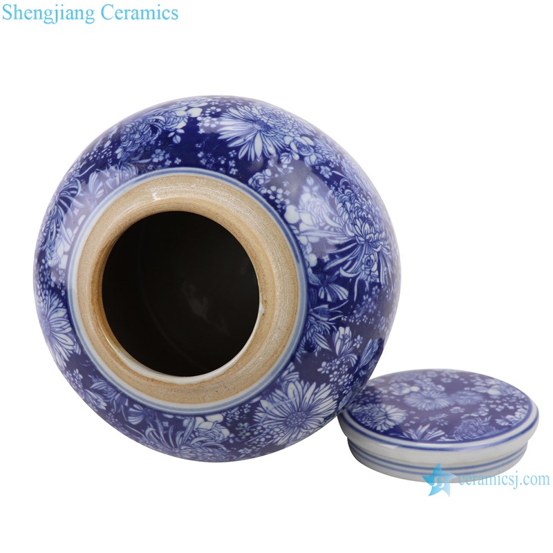 RZSI10-A-B Blue and white porcelain tea jar