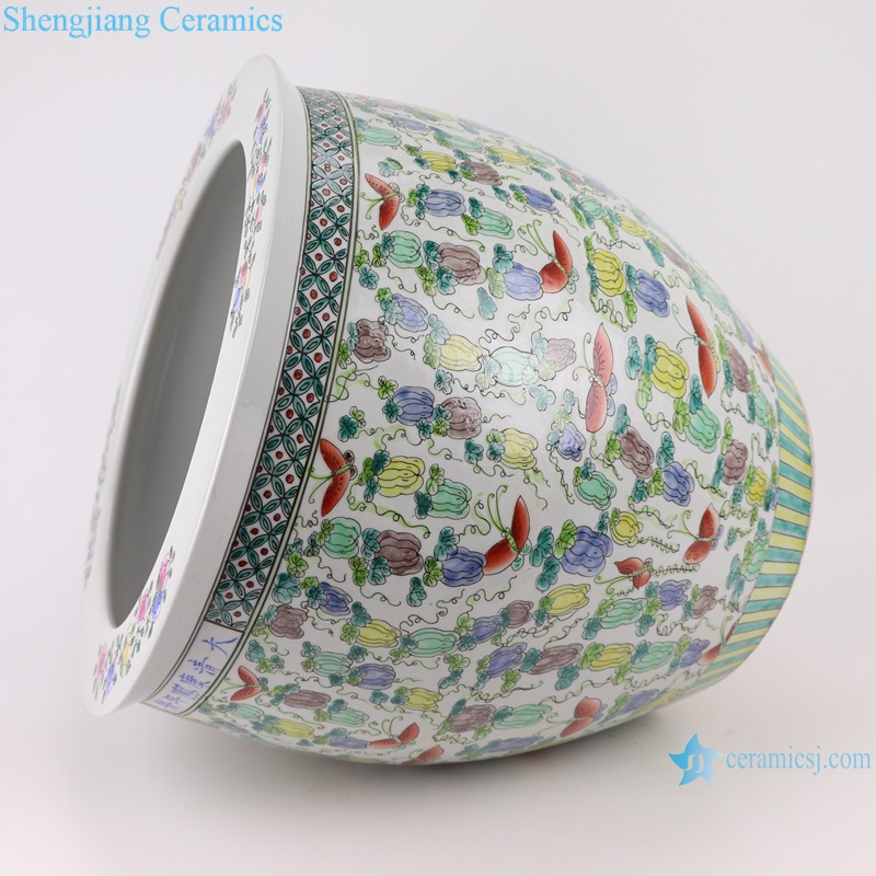 RZSY18-A-B-C-D Colorful famille rose ceramic porcelain big bowl