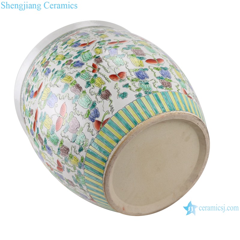 RZSY18-A-B-C-D Colorful famille rose ceramic porcelain big planter