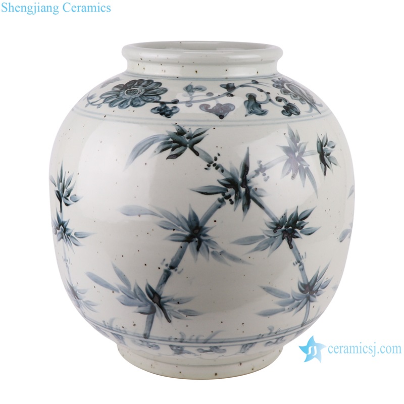 RZOX21-A Jingdezhen Ancient Sunflower design Ancient Storage Pot Urn Vases Jars
