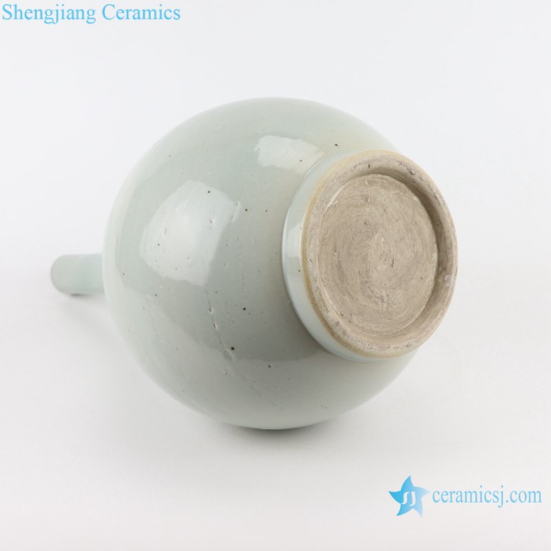 RZPI68 Egg white color ceramic porcelain water drop shape ornament