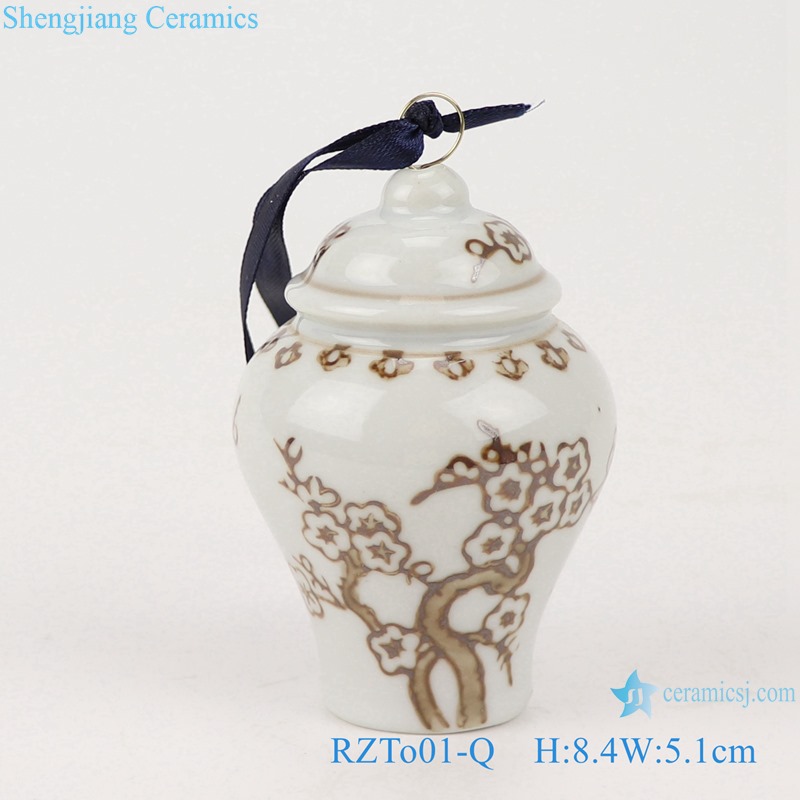 RZTo01-series Jinger Jar Ceramic Christmas Tree Ornament