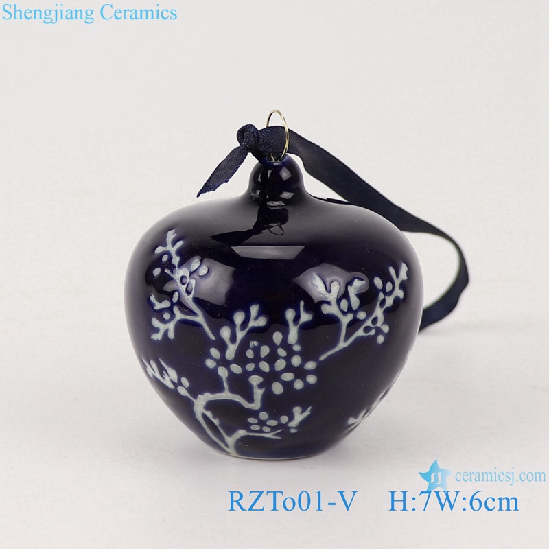 RZTo01-series Jinger Jar Ceramic Christmas Tree Ornament