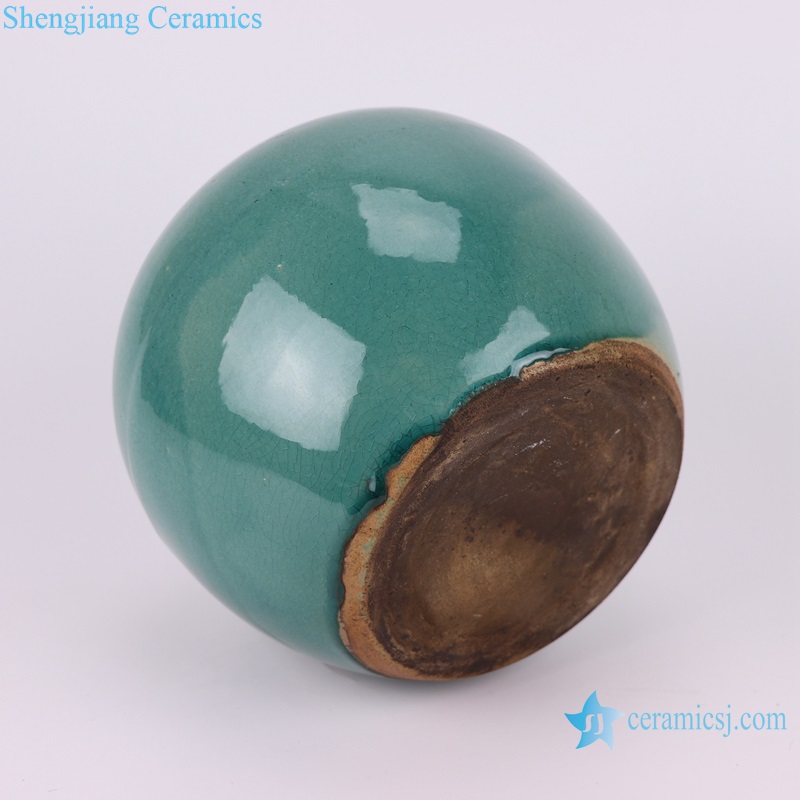 RZUB02 color glaze green color ceramic porcelain vase