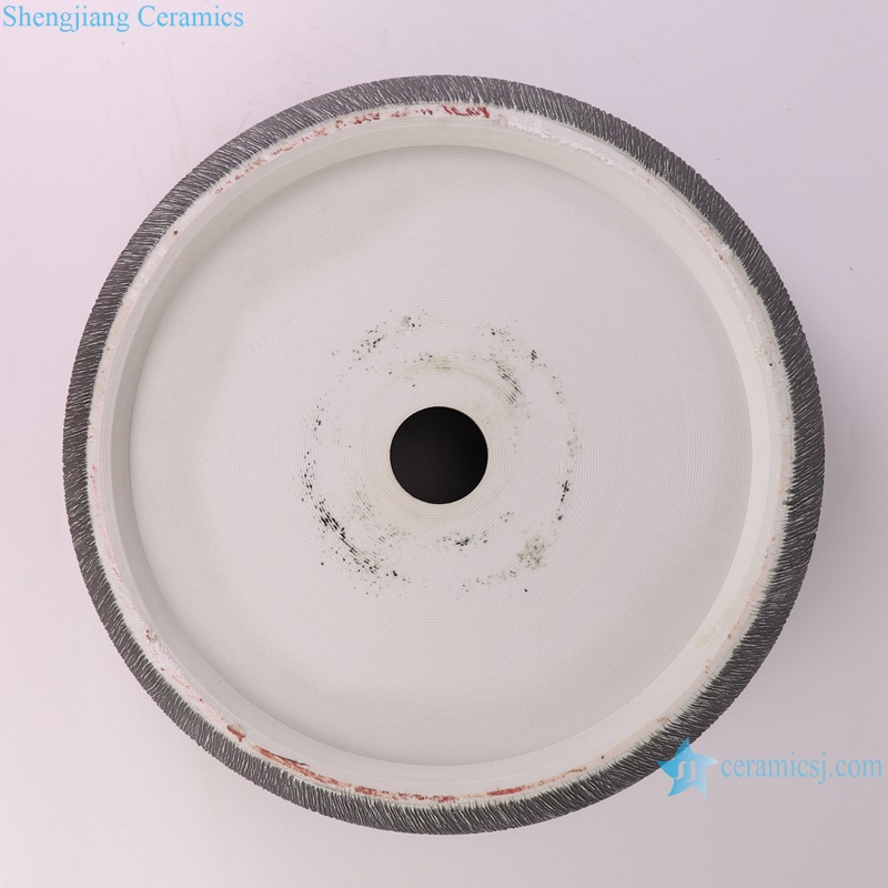 BYL22-01-LJ Black marble striped ceramic wash basin