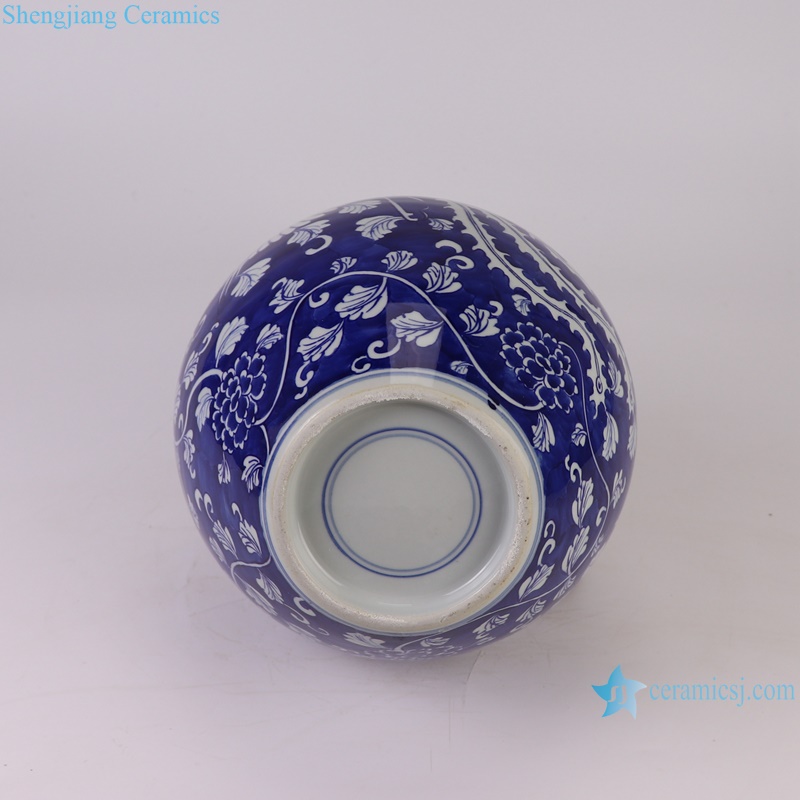 RYWG33-B Jingdezhen hand painted blue and white crane pattern porcelain vase