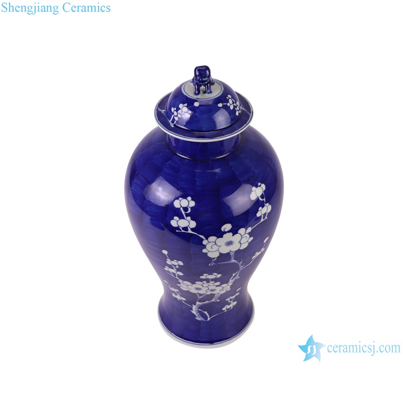 RYWG36-A Jingdezhen Blue and White ice blossom pattern ginger jar