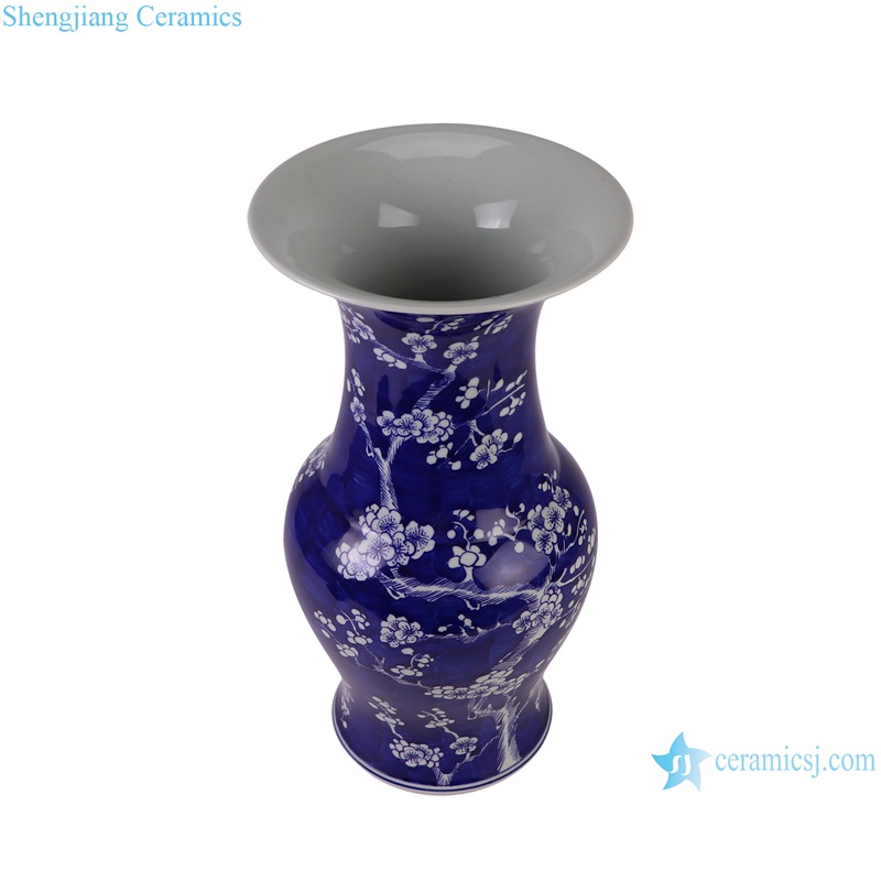 RYWG37-A Jingdezhen hand painted blue and white ice plum pattern porcelain vase