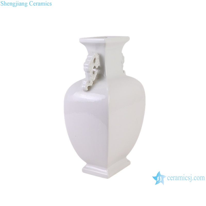 RZGY1-Series White Color Glazed Different Shapes Decorative Porcelain Tabletop Flower vase
