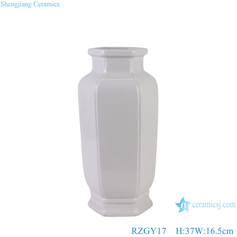 White color different shapes Jingdezhen Decorative Porcelain Flower vase for home decoration