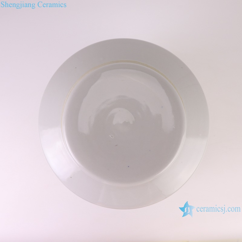 RZKT02-E Jingdezhen pure white color cylinder shape ceramic jar