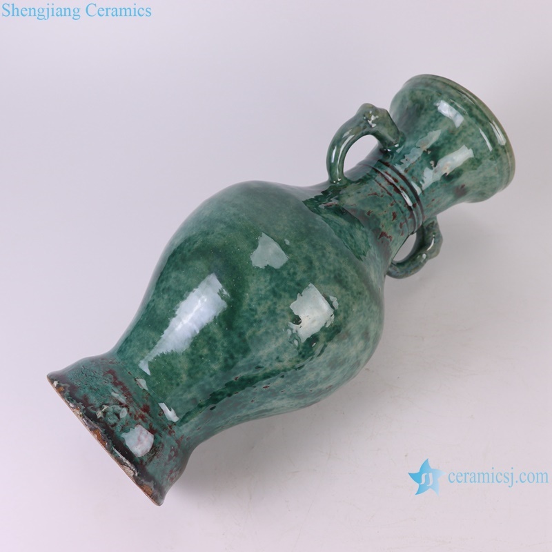 RZSP51 Jingdezhen green elephant ear bottle