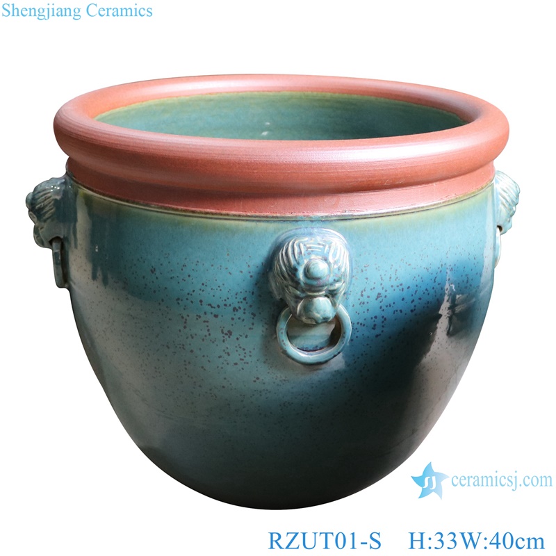 RZUT01-L-S and RZUT02-L-S unique gradient color big size and small ceramic flower pot