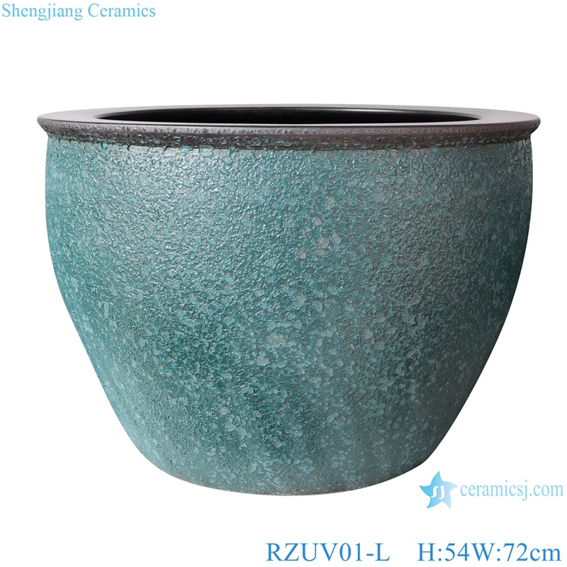 RZUV01-L-M-S unique tea-dust glaze color ceramic flower pot