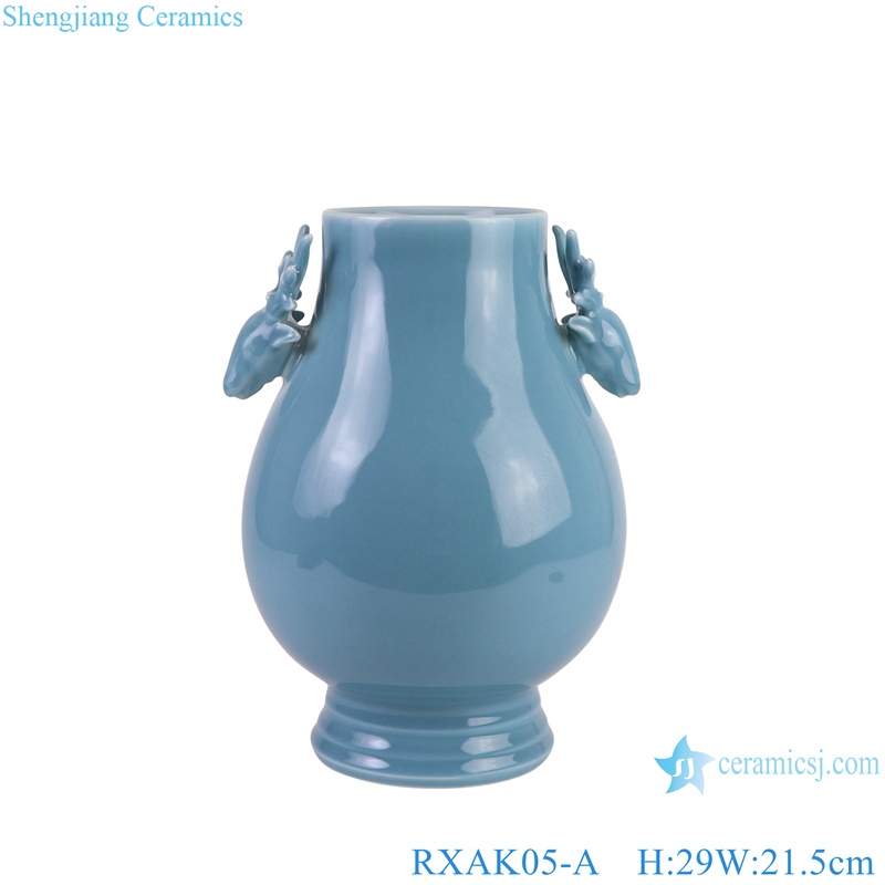 RXAK01-02-03-04-05-06-A sky blue porcelain small size vase