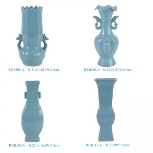 RXBJ08-09-10-11-A celadon glazed porcelain small size vase