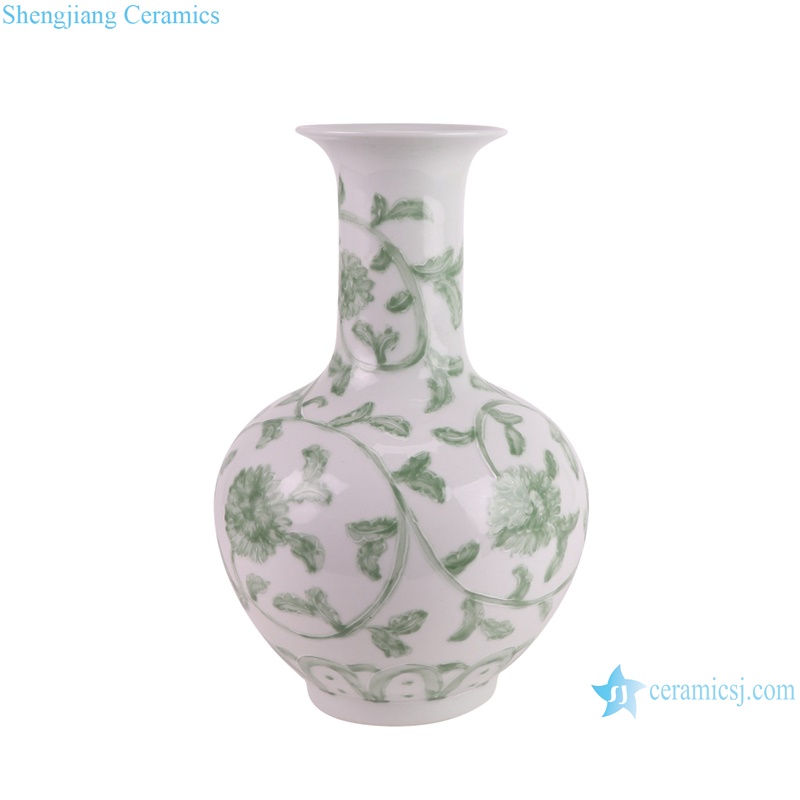 RYNQ276 new hand painted interlocking branch pattern porcelain vase