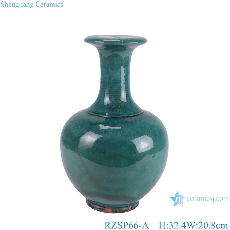 RZSP66-A Jingdezhen green fambe blaze ceramic body for table lamp