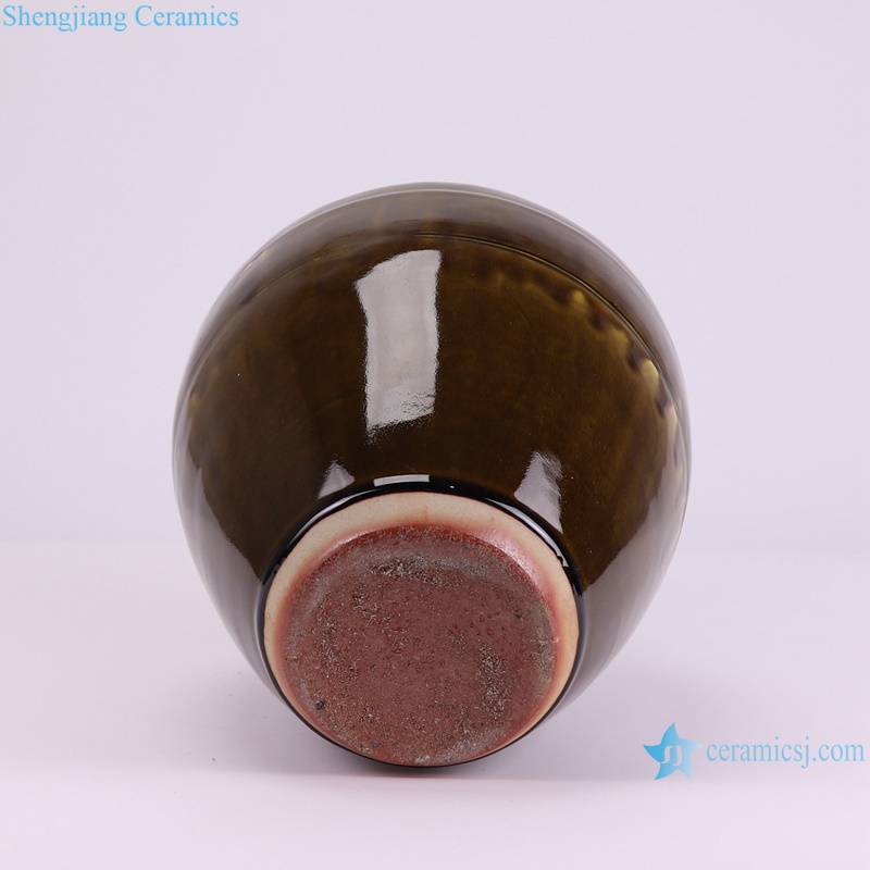 RZSP70-A Jingdezhen retro brown color porcelain vase for home decoration
