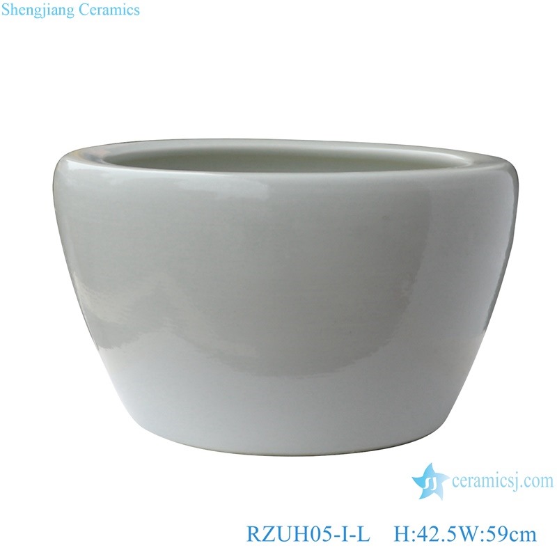RZUH05-I-L-M-S Chinese pure white ceramic large flowerpot planter