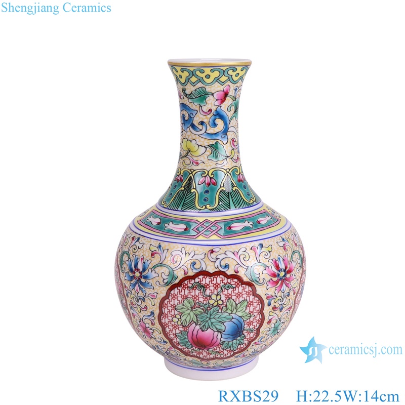 RXBS29-30-31 beautiful enamel antique vases for home decoration