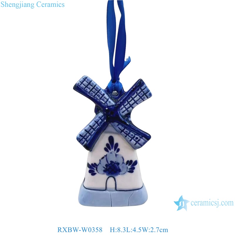 RXBW-W0262 Home decoration windmill Ceramic Christmas Ornaments tree
