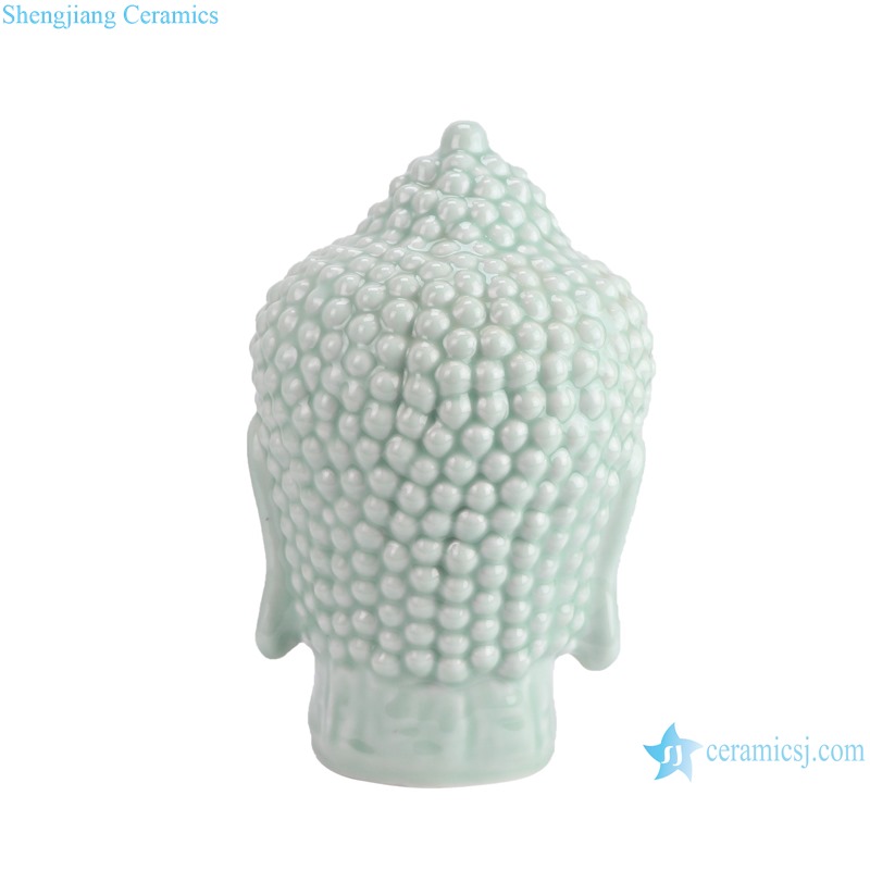 RZKO02-A-B different color available ceramic carving Buddha head 