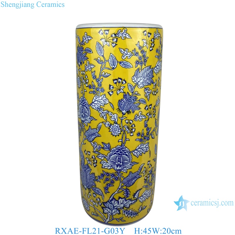 RXAE-FL21-521-G01Y-G01Y-G02Y beautiful flower pattern ceramic flower pot