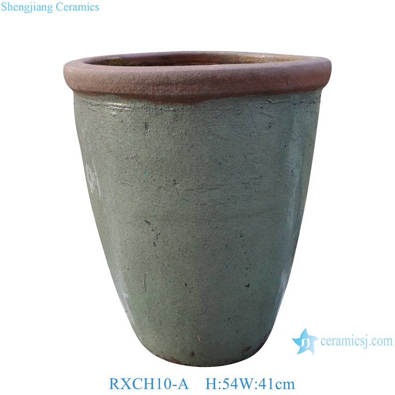 RXCH10-A-B-13-A-B Retro Vintage Terracotta Round Shape Planter For Garden