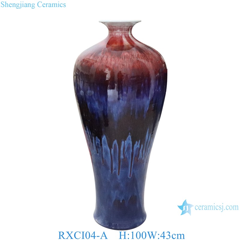 RXCI04-A Jingdezhen Oxblood Kiln Ceramic Female Decorative flower vase
